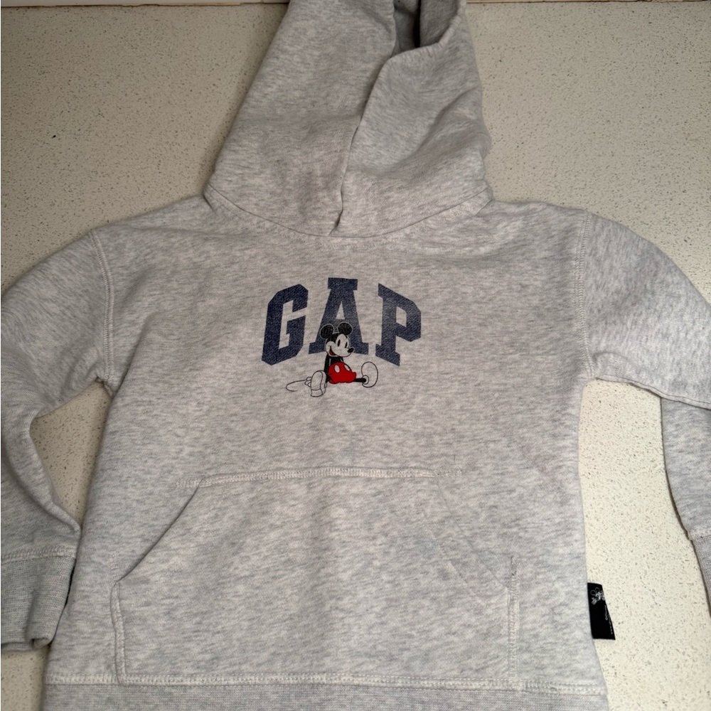 GAP Light Gray Hoodie with Cartoon Character
